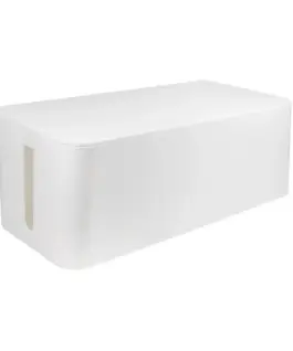 LogiLink кабел Box organizer бял