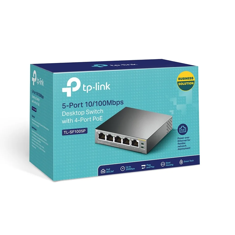 TP-LINK SF1005P switch 5xFE (4xPoE) - Image 5