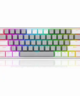 RGB Механична геймърска клавиатура Redragon Fizz K617-RGB-GW