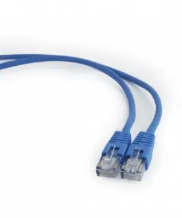 Gembird син patch cord l category 5E molded strain relief 50u plugs 3 meters