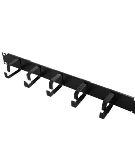 LogiLink кабел organizer 19 1U 5 handles черен
