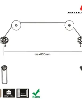 Alternative view of Maclean MC-557B LCD Bracket