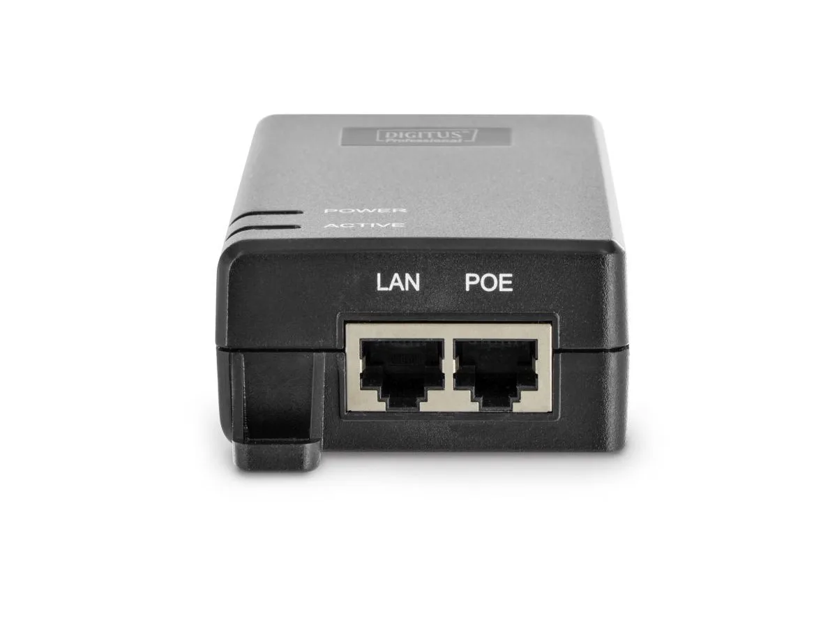 Digitus адаптер PoE+ 802.3at, max. 55V 30W Gigabit 10/100/1000Mbps, active - Image 2