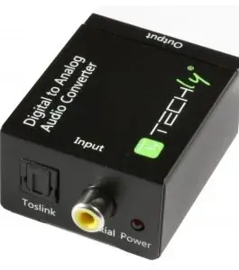 Techly Digital Toslink SPDIF Coaxial audio L/R RCA c
