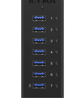 Alternative view of IcyBox IB-AC618 active 7 port USB Hub