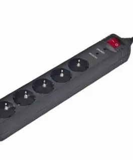 Gembird Surge protector 5 X German socket/3m