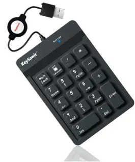 KEYSONIC Keyboard ACK-118BK2 dust-and waterproof IP64