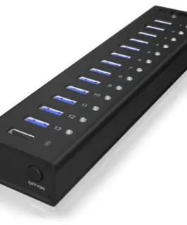 IcyBox IB-AC6113 active HUB/Aluminium