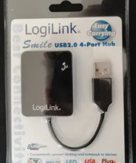 LogiLink HUB USB 2.0 4-Ports Smile - черен UA0139
