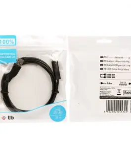 Alternative view of TB USB AM-BM кабел 1.8 черен