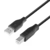 TB USB AM-BM кабел 1.8 черен