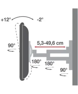 Techly Wall mount for TV LCD/LE D 40-80inch 50kg VESA