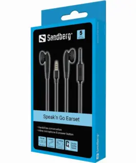 Alternative view of СЛУШАЛКИ С МИНИЖАК SANDBERG Speak’n Go - Black - PN 125-66