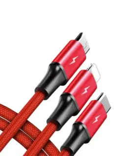 Unitek кабел за зареждане 3-in-1 USB – USB-C/microUSB/ Lightning