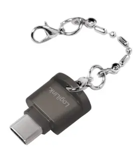 LogiLink USB-C to microSD card readeras a keychain
