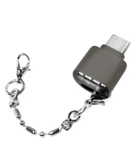 Alternative view of LogiLink USB-C to microSD card readeras a keychain