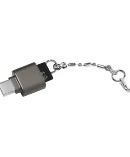 LogiLink USB-C to microSD card readeras a keychain