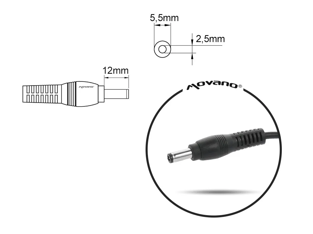 Mitsu Power адаптер 20V 3.25A (5.5x2.5) - Fujitsu, Maxdata 65W - Image 3