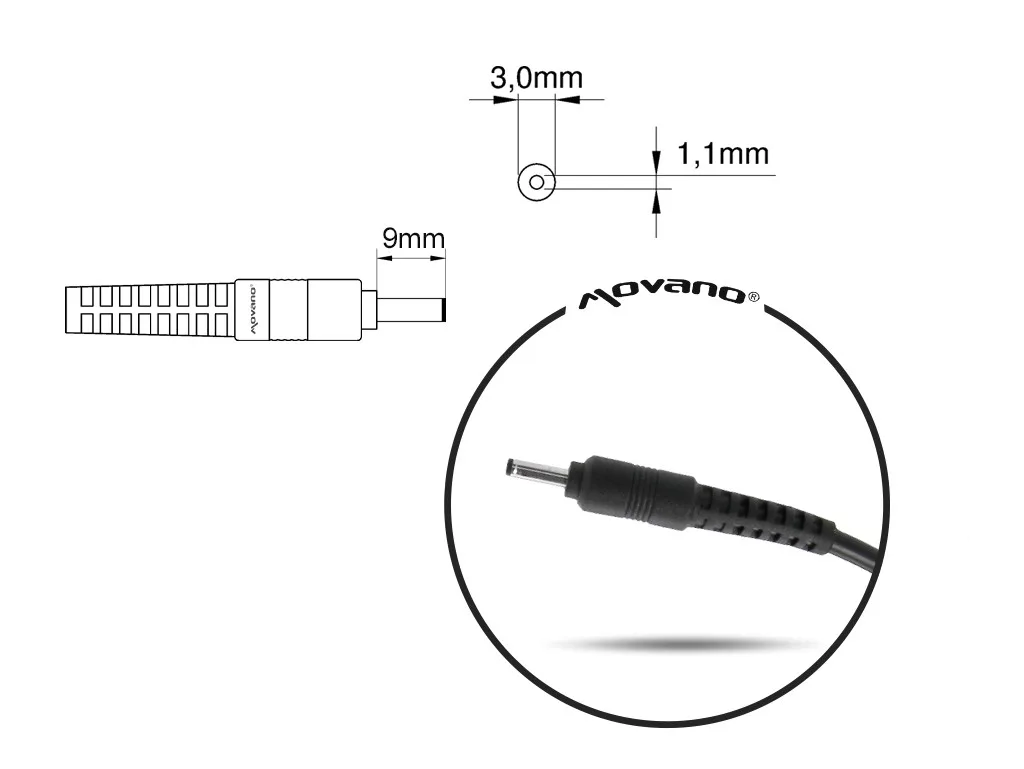 Mitsu Power адаптер 19V 3.16A (3.0x1.1) - Samsung 60W - Image 3