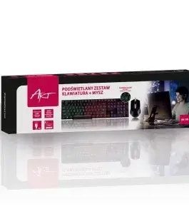ART Set of usb backlit клавиатура +illumina.mous