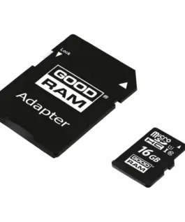 GOODRAM Card microSDHC 16GB CL10 + адаптер