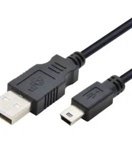 TB кабел USB - Mini USB 1m. черен