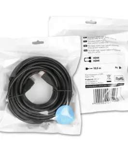 TB кабел HDMI v2.0 10m. gilded