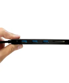 Alternative view of LogiLink HUB ultra-slim USB-C 3-port with card reader