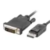 Lanberg кабел DisplayPort - DVI -D M/M 1m черен