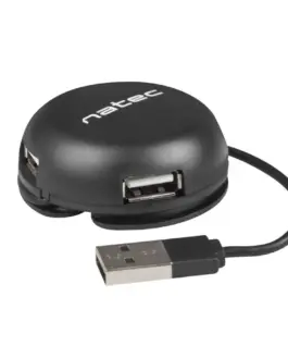 Natec Hub USB 4 port Bumblebee USB 2.0 черен