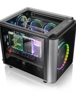 Alternative view of Thermaltake Компютър case LEVEL 20 VT MiniITX microATX Tempeчервен Glass - черна