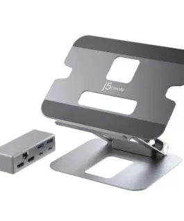 Поставка за лаптоп с докинг станция j5create JTS427 до 16" USB-C HDMI