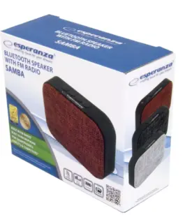 Esperanza Speaker Bluetooth FM Samba червен