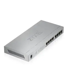 Alternative view of Zyxel Switch GS1008-HP 8 Port Gigabit PoE + unmanaged desktop 60W