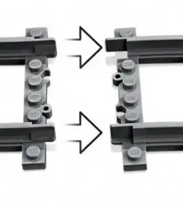 Alternative view of LEGO Blocks City Switch Tracks
