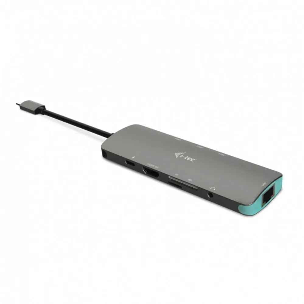 i-tec USB-C Metal Nano Docking Station 1x HDMI 4K Ultra HD 3840 x 2016 @ 30Hz 1x SD reader 1x micro SD reader 1x Ethernet GLAN RJ-45 1x