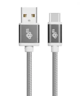 TB кабел USB – USB C 1.5 m gray tape