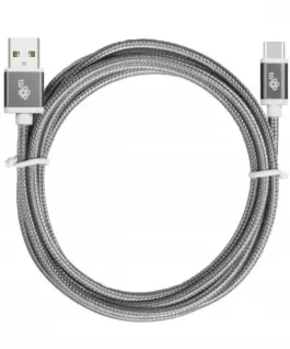 TB кабел USB – USB C 1.5 m gray tape