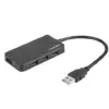 Natec Hub USB3.0 4-Port Moth черен