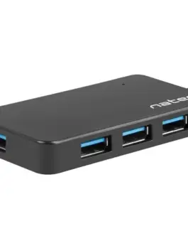 Natec Hub USB3.0 4-Port Silkworm черен USB-C