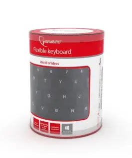 Gembird Silicone клавиатура USB+PS/2 черен