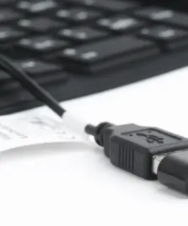 Gembird Silicone клавиатура USB+PS/2 черен