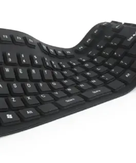 Gembird Silicone клавиатура USB+PS/2 черен