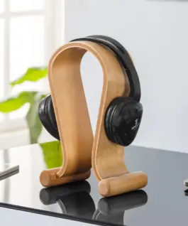 Maclean слушалки Stand Wooden Light Oak MC-815O