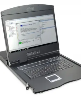 Digitus LCD Console 19inch KVM touchpad US keyboard