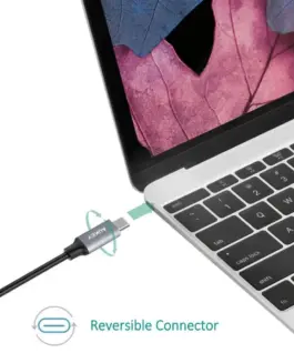 AUKEY CB-CD6 Ultrafast оплетка Quick Charge USB C – USB C 2m