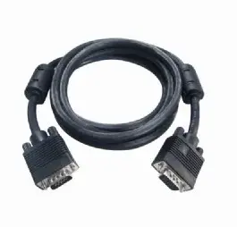 Gembird удължителен кабел 15F/15M VGA dual-shielded + ferrite 1.8M черен