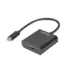 Lanberg адаптер USB CM - HDMI F 15cm черен