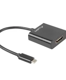 Alternative view of Lanberg адаптер USB CM - HDMI F 15cm черен