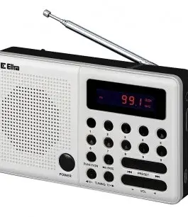 Alternative view of Eltra Radio Pliszka USB, FM бял